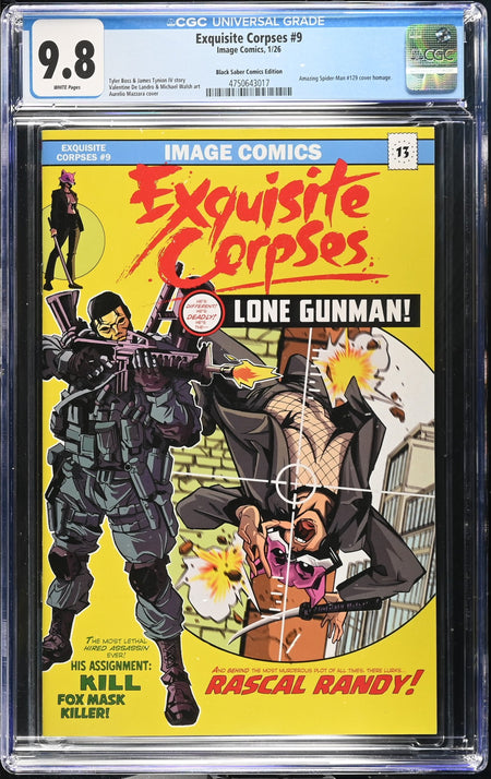 CGC 9.8 Exquisite Corpses #9 Exclusive ASM #129 Homage LIMITED 350 - CGC 9.8 #4750643017