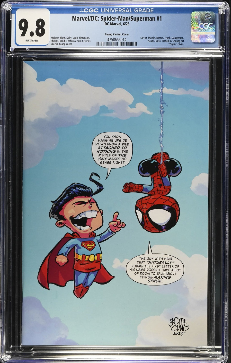 CGC 9.8 Spider-Man Superman #1 Skottie Young Full Art Variant