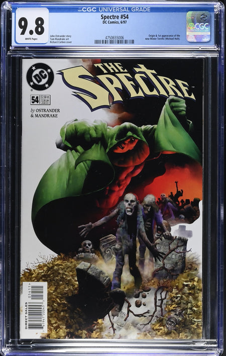 CGC 9.8 Spectre #54 Origin & 1st appearance of the new Mister Terrific Michael Holt