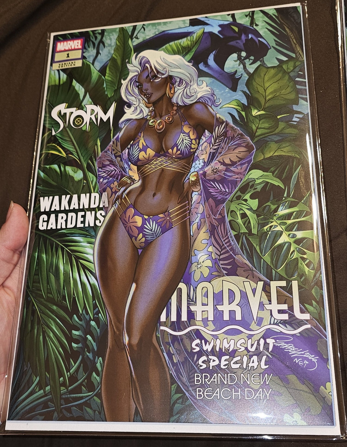 Marvel Swimsuit Special Brand New Beach Day #1 Storm Trade Dress Variant JSC J Scott Campbell Exclusive Limited to 2,500 Copies