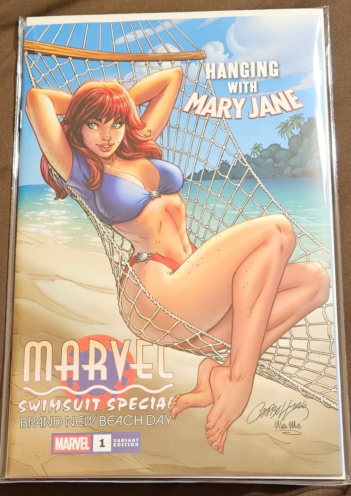 Marvel Swimsuit Special Brand New Beach Day #1 MJ Trade Dress Variant JSC J Scott Campbell Exclusive Limited to 3,000 Copies