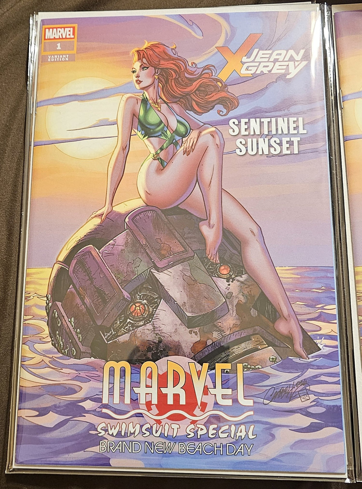 Marvel Swimsuit Special Brand New Beach Day #1 Jean Grey Trade Dress Variant JSC J Scott Campbell Exclusive Limited to 2,500 Copies