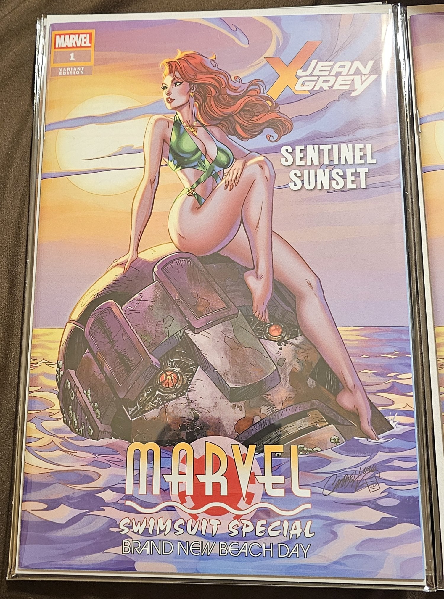 Marvel Swimsuit Special Brand New Beach Day #1 Jean Grey Trade Dress Variant JSC J Scott Campbell Exclusive Limited to 2,500 Copies