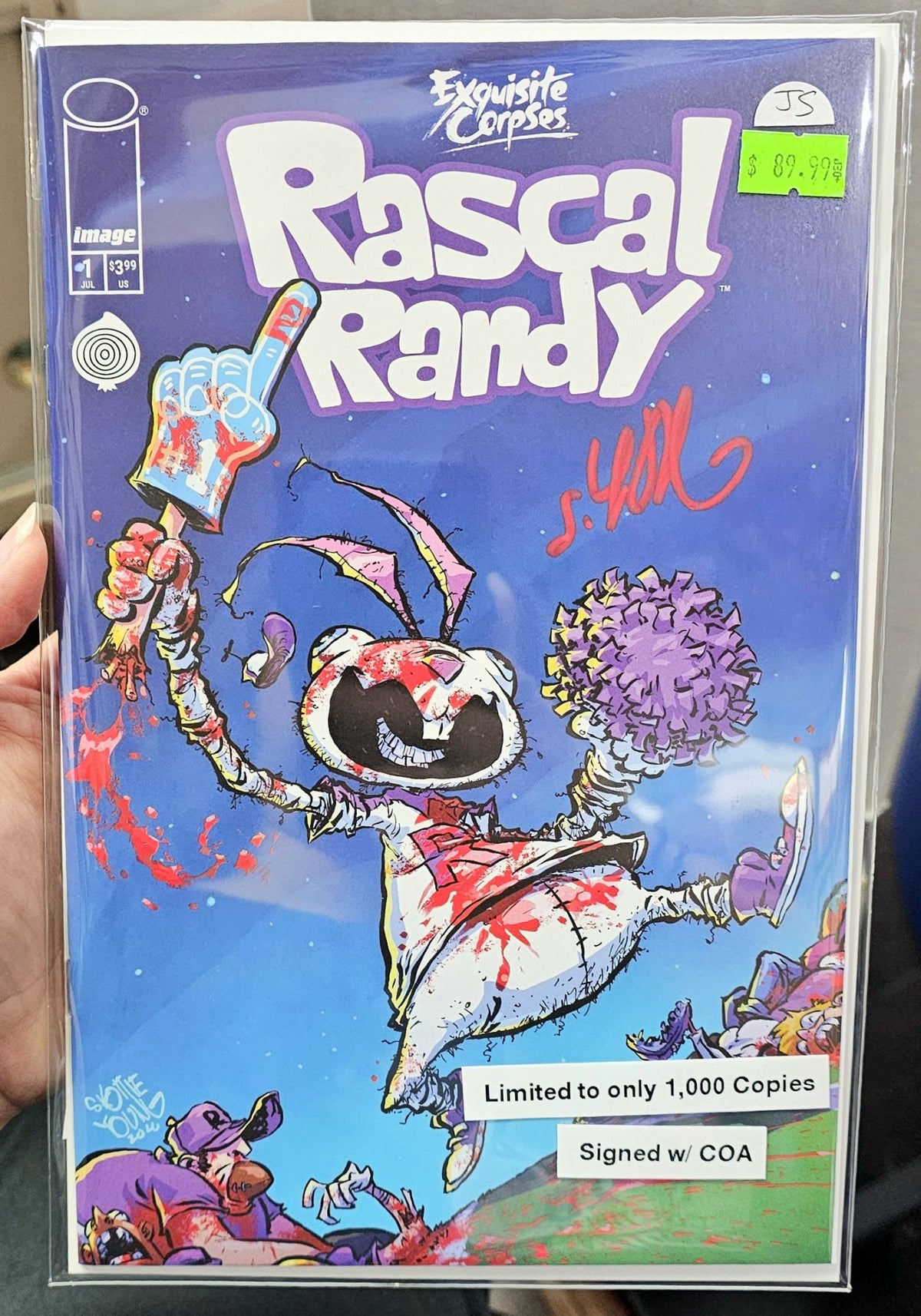 Rascal Randy #1 Skottie Young Exclusive Limited to 1,000 Copies SIGNED w/ COA