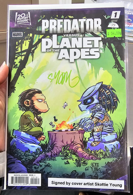 Predator versus Planet of the Apes #1 Skottie Young Variant SIGNED by YOUNG