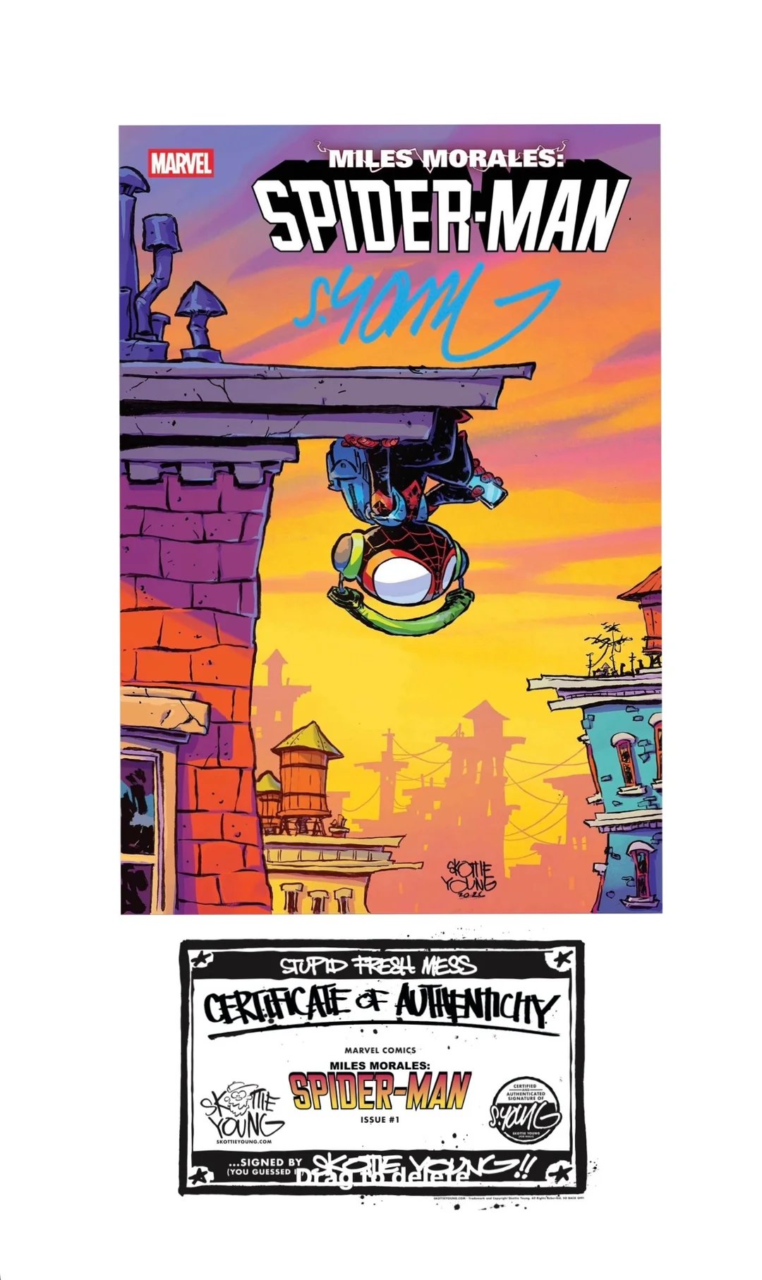Miles Morales Spider-Man #1 2026 SIGNED by SKOTTIE YOUNG w/ COA
