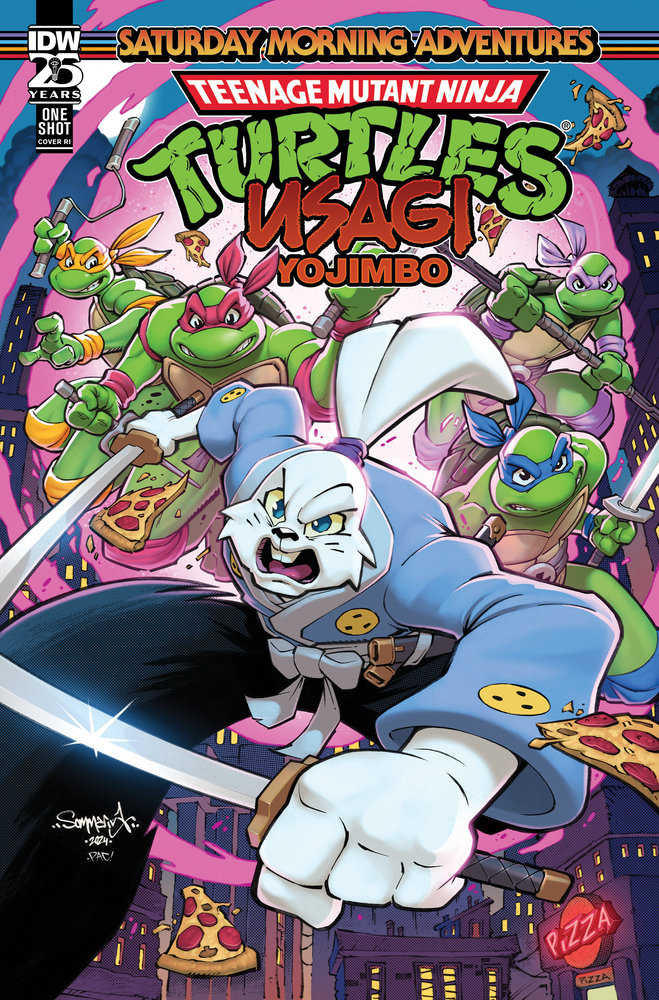 Teenage Mutant Ninja Turtles/Usagi Yojimbo: Saturday Morning Adventures Variant RI 1:25 Sommariva