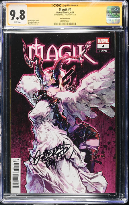 CGC 9.8 SS Signature Series Magik #4 Rose Besch Variant SIGNED by ROSE BESCH