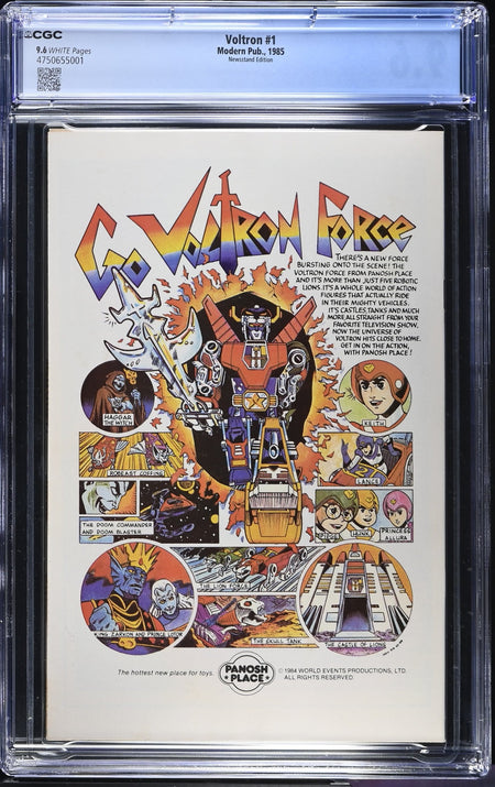 CGC 9.6 Voltron #1 Newsstand