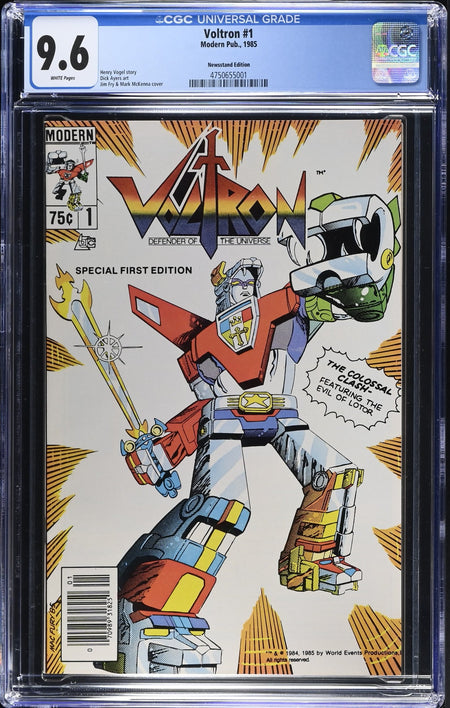 CGC 9.6 Voltron #1 Newsstand