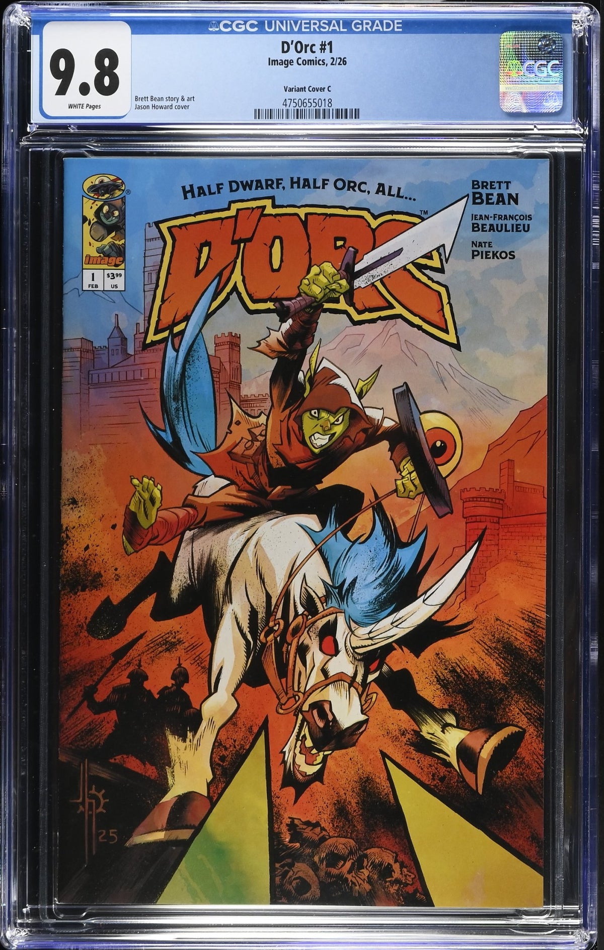 CGC 9.8 Dorc #1 CVR C Jason Howard Variant