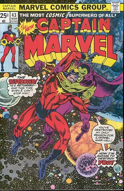 Captain Marvel 1968 #43 Regular Edition - 9.4 - $19.99