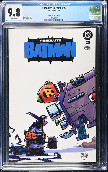 CGC 9.8 Absolute Batman #20 Skottie Young SET OF 3 Connecting Covers Limited print run of 3,000 sets