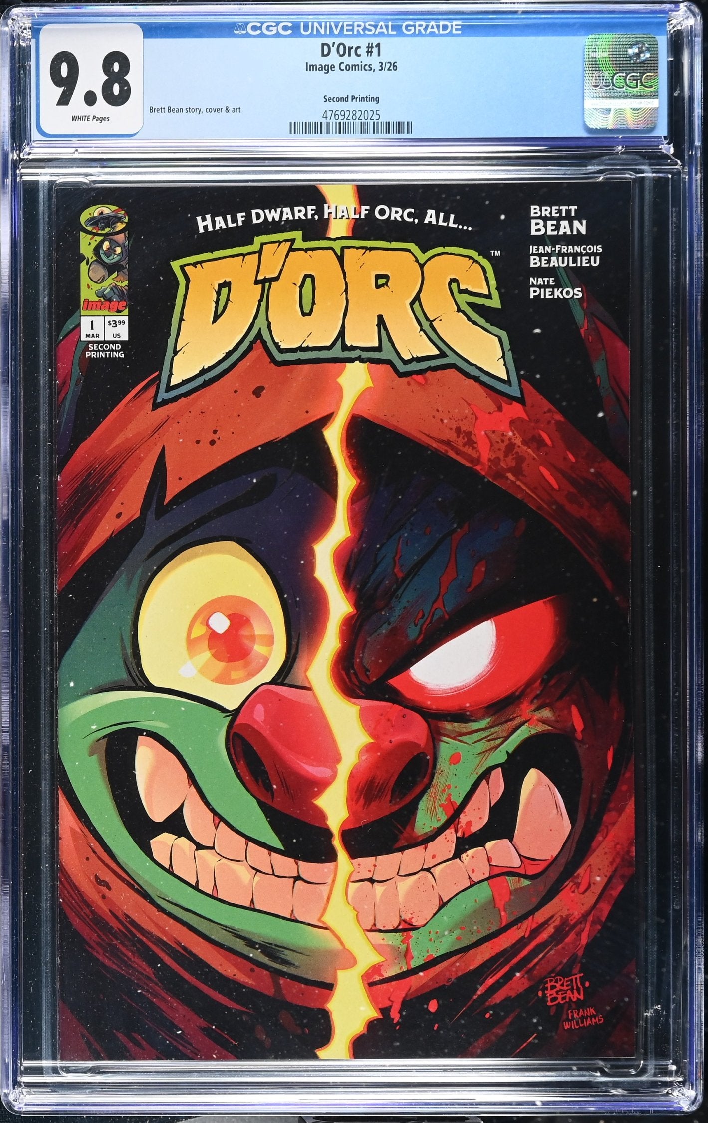 CGC 9.8 Dorc #1 2nd Print