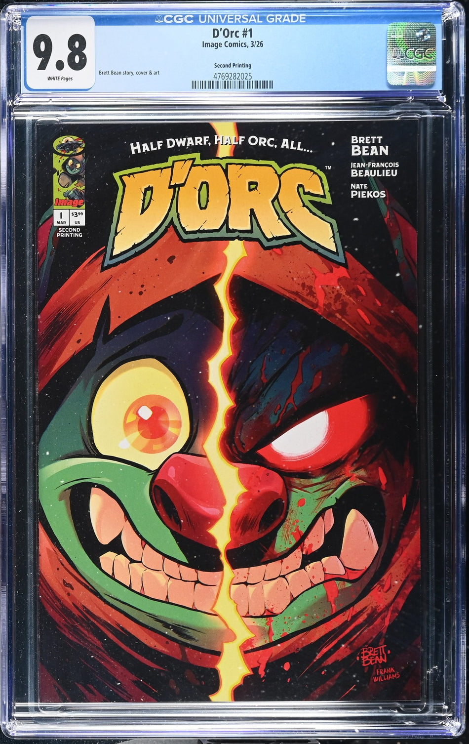 CGC 9.8 Dorc #1 2nd Print