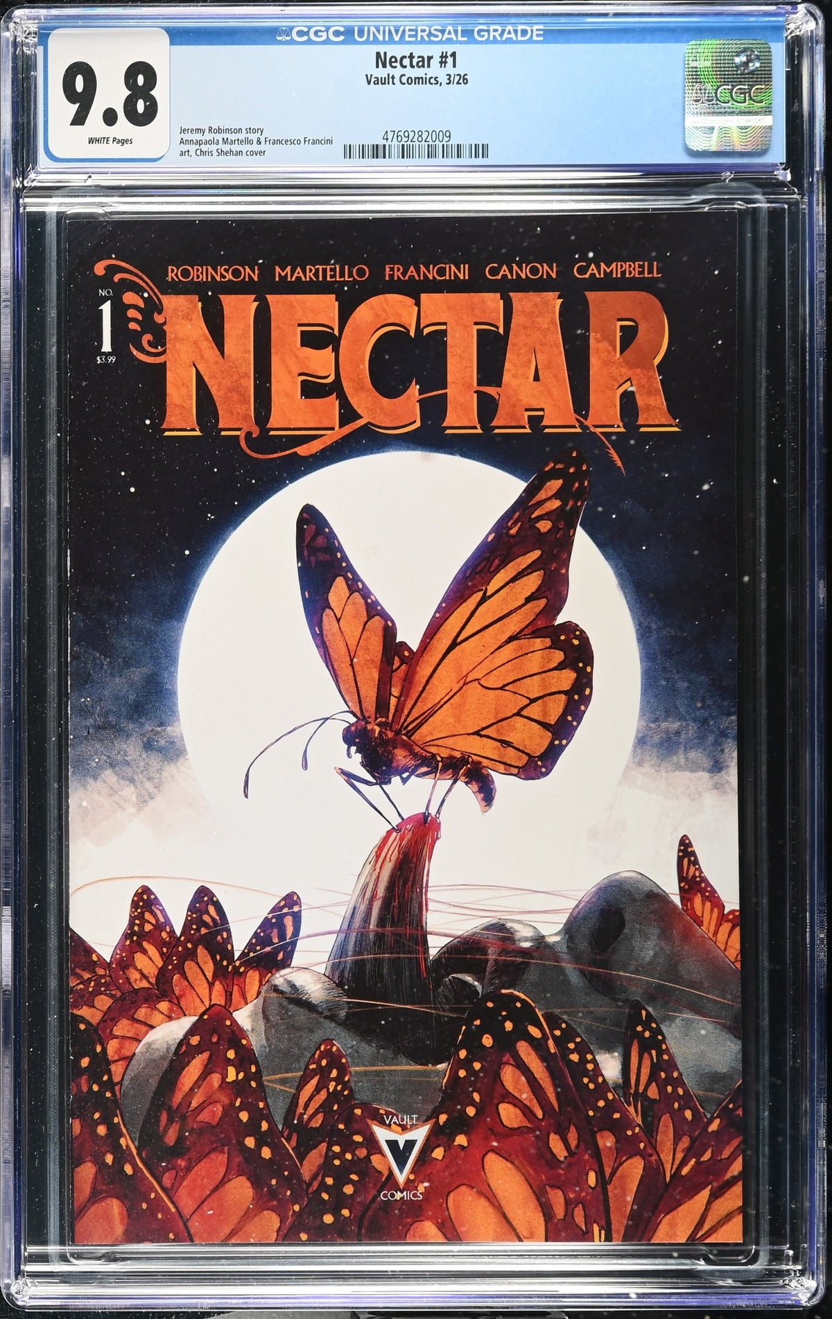 CGC 9.8 Nectar #1 Chris Shehan