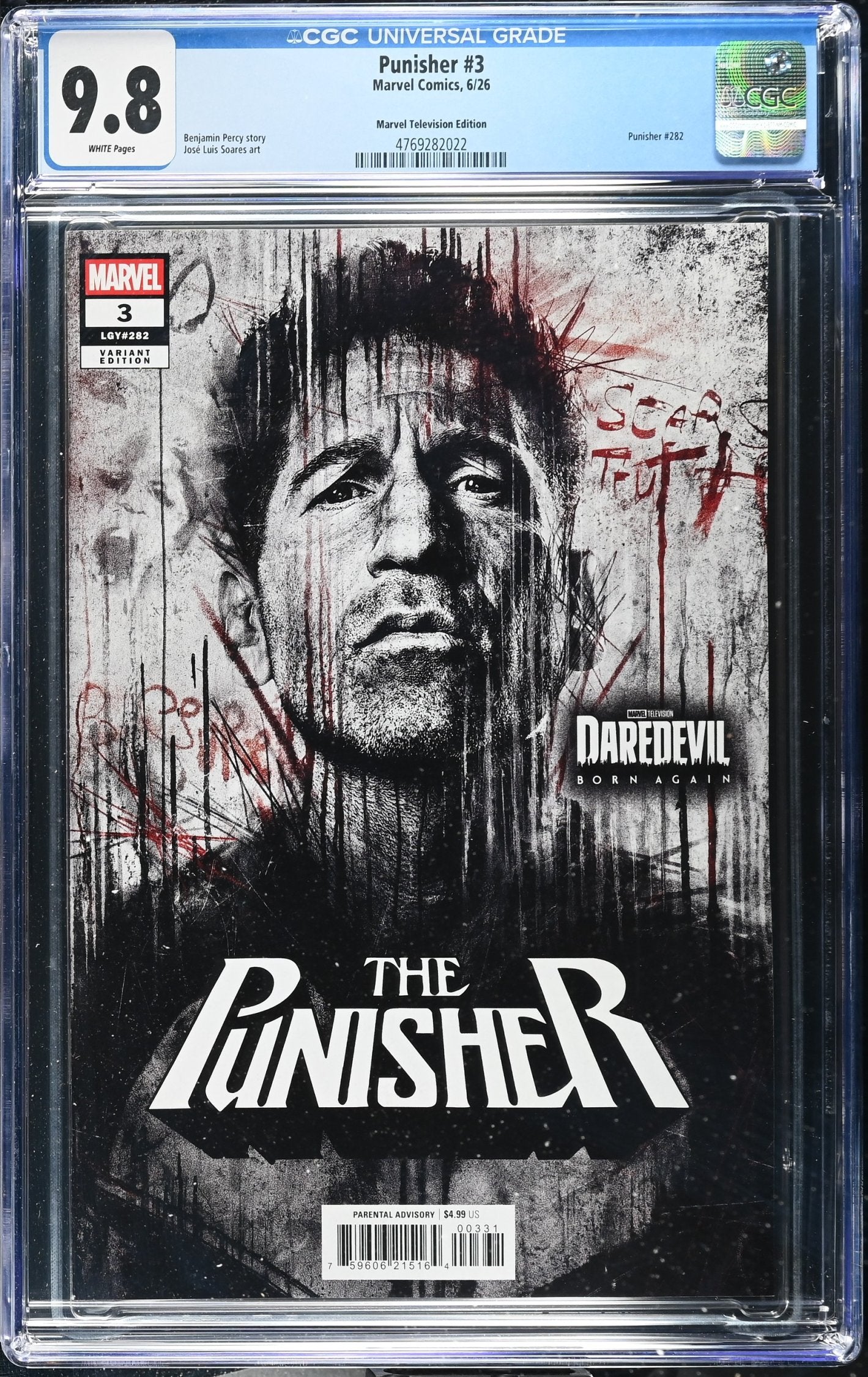 CGC 9.8 Punisher #3 Marvel Television Variant - 4769282022