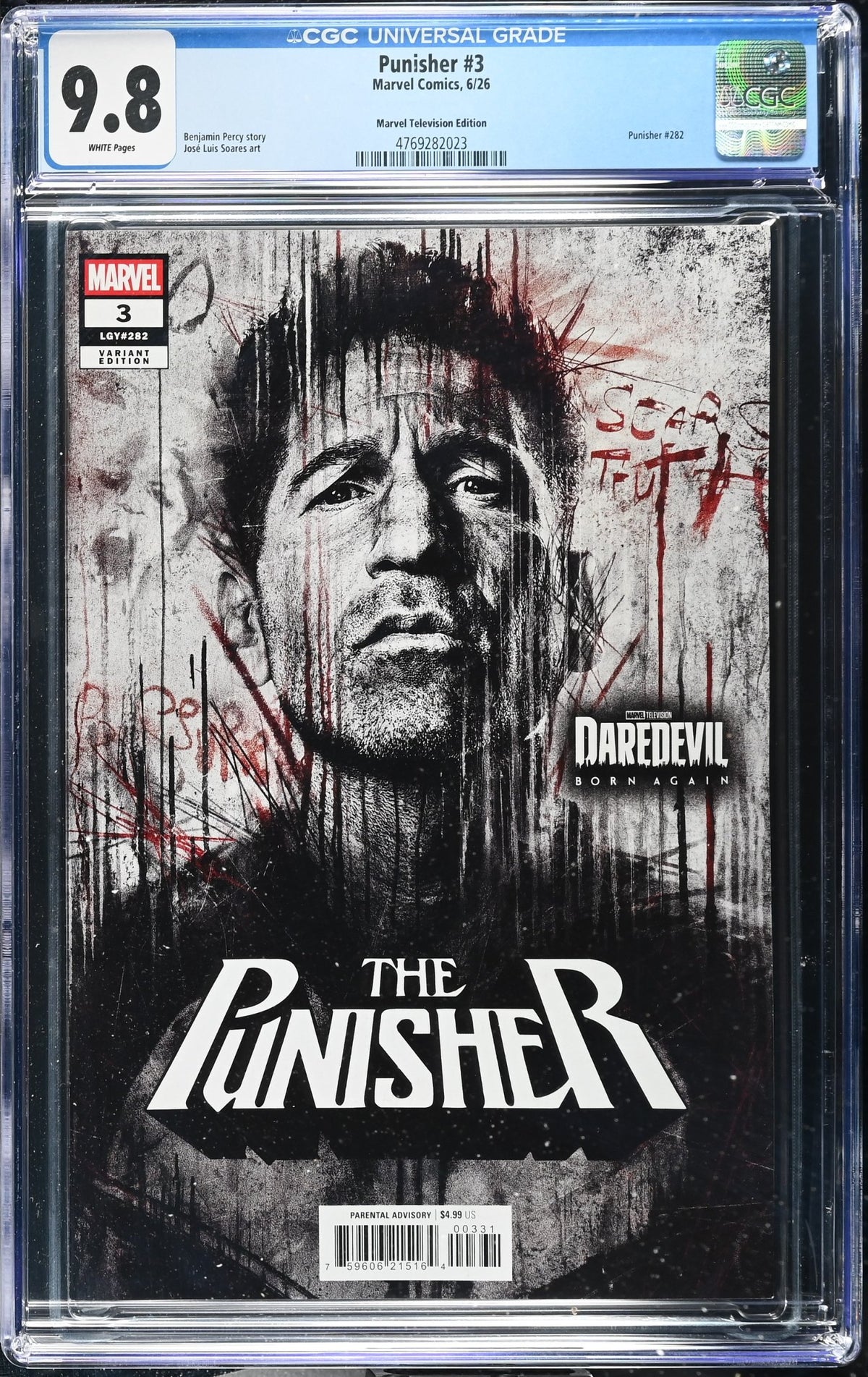 CGC 9.8 Punisher #3 Marvel Television Variant - 4769282023