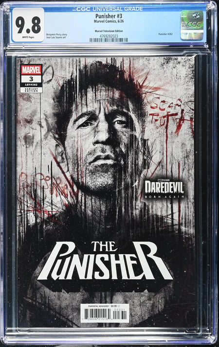 CGC 9.8 Punisher #3 Marvel Television Variant - 4769282023