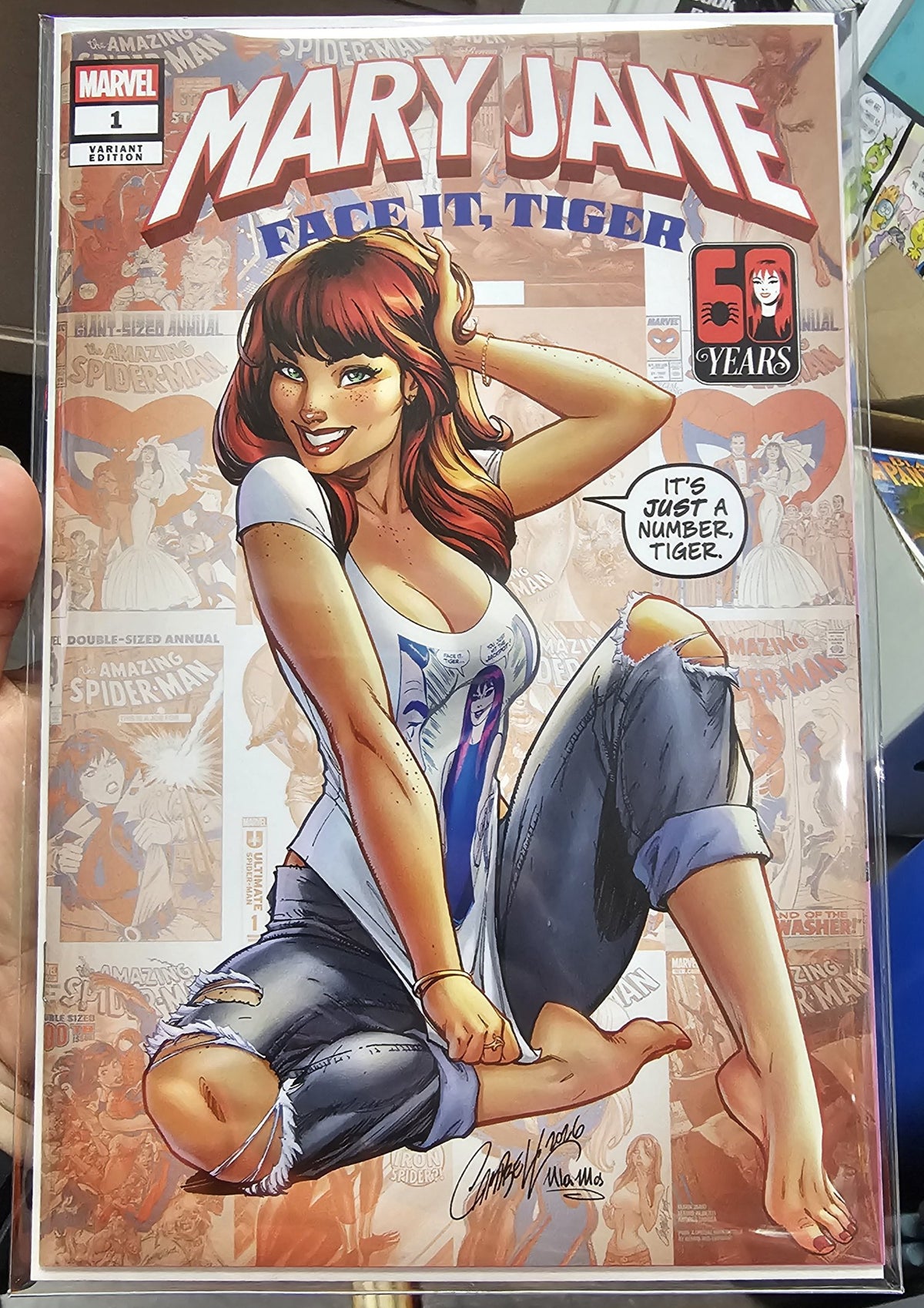 Mary Jane Face It Tiger #1 JSC J Scott Campbell Exclusive Cover A Limited to only 4,000 Copies
