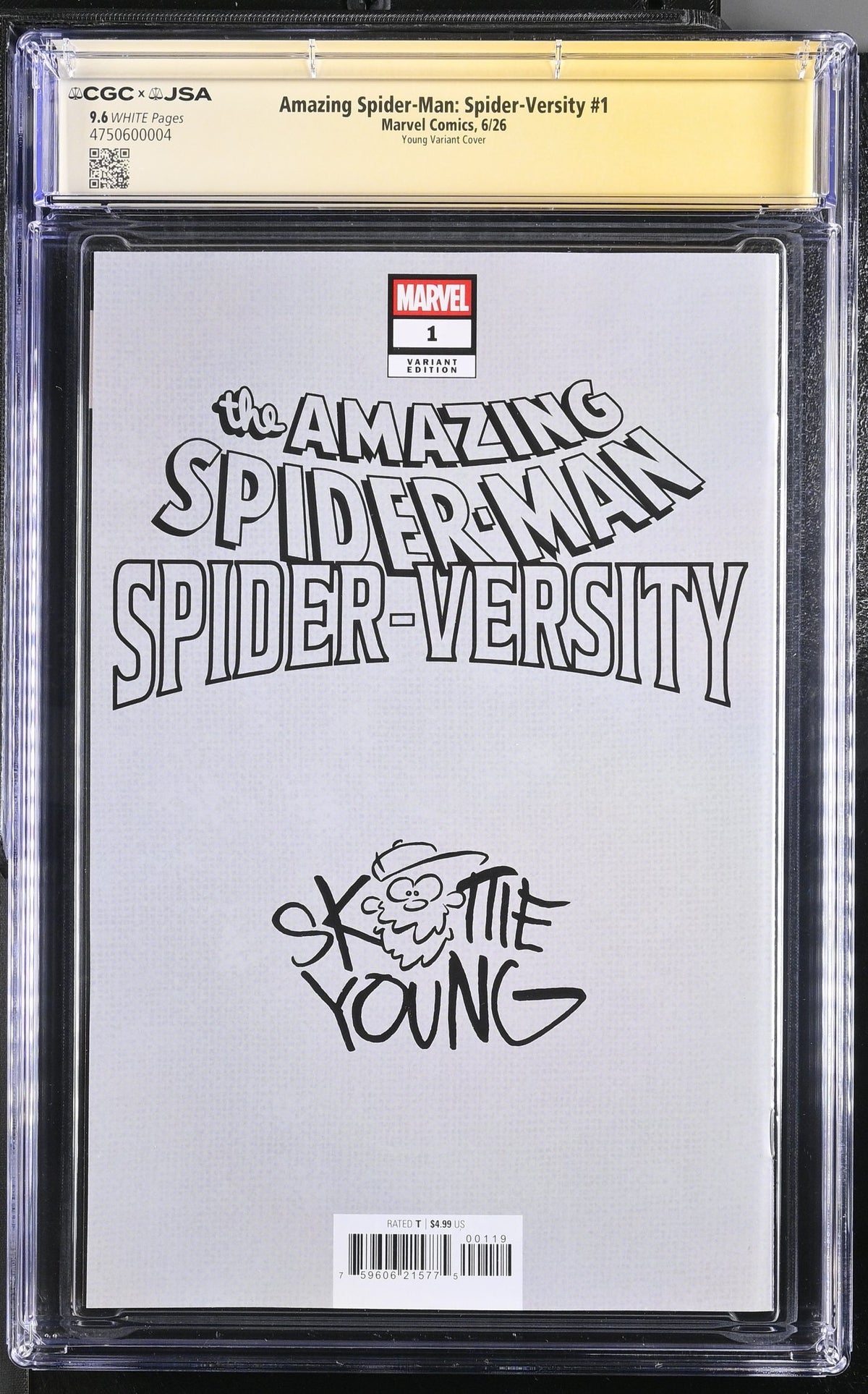 CGC 9.6 Amazing Spider-Man Spider Versity #1 Skottie Young Exclusive SIGNED BY YOUNG