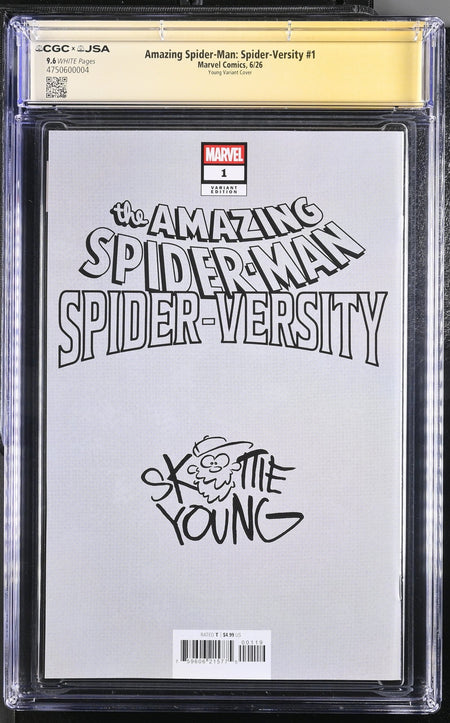 CGC 9.6 Amazing Spider-Man Spider Versity #1 Skottie Young Exclusive SIGNED BY YOUNG