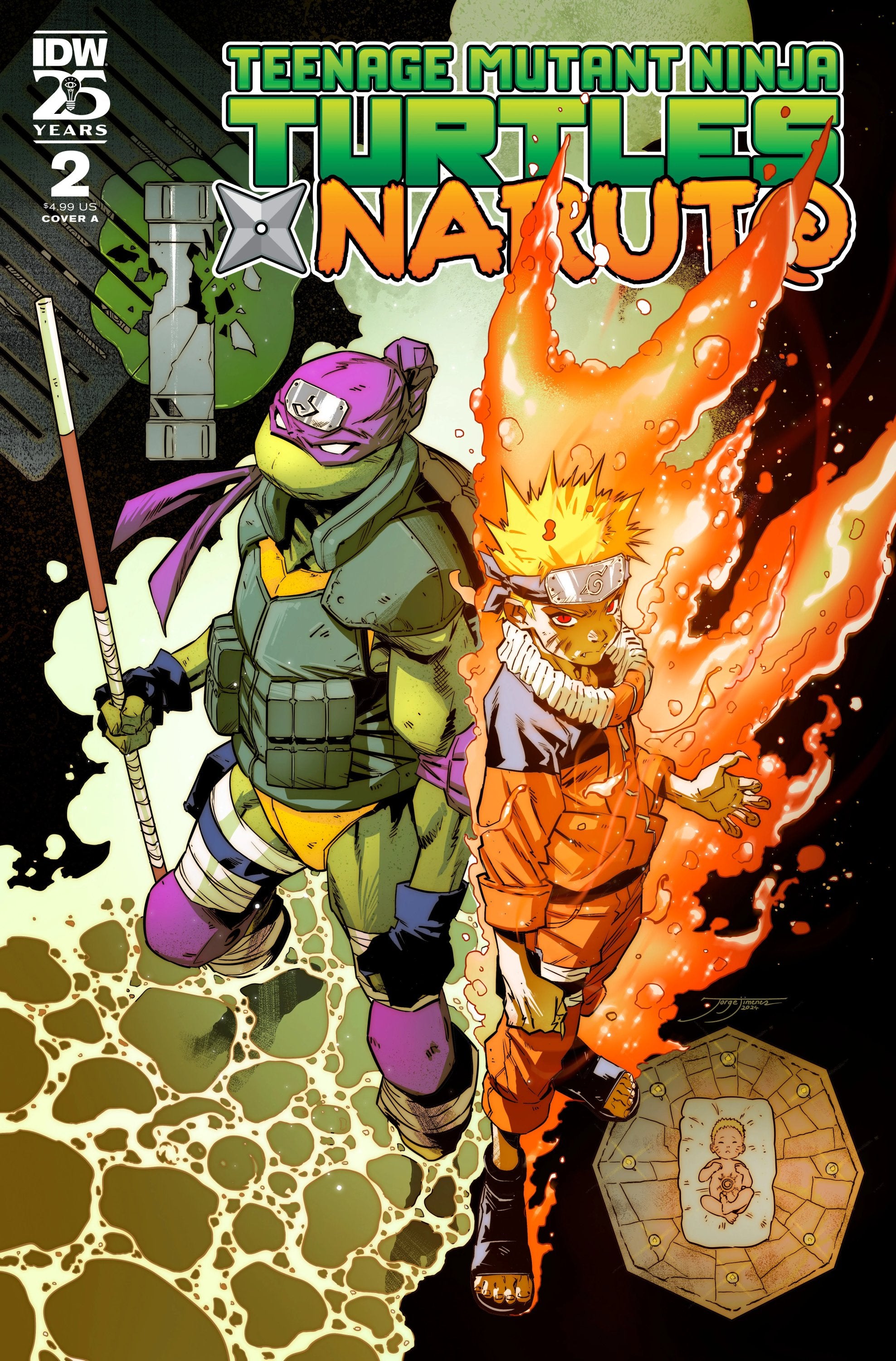 Teenage Mutant Ninja Turtles X Naruto #2 CVR A Jimenez