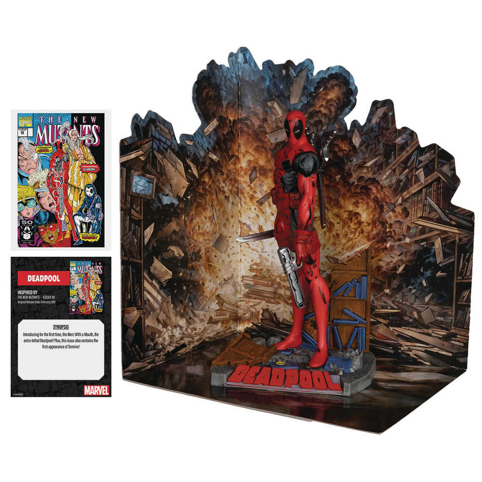 McFarlane Marvel WV1 New Mutants #98 Deadpool 1/10 Scale Figure 04/16/25