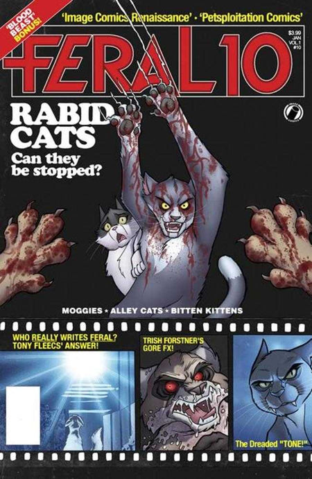 Feral #10 CVR B Tony Fleecs & Trish Forstner Homage Variant