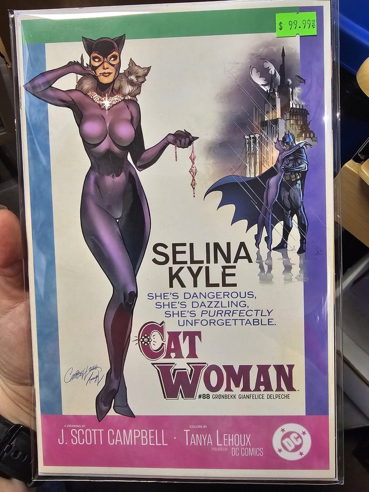 Catwoman #88 JSC J Scott Campbell Exclusive Cover B Limited to only 3,000 Copies