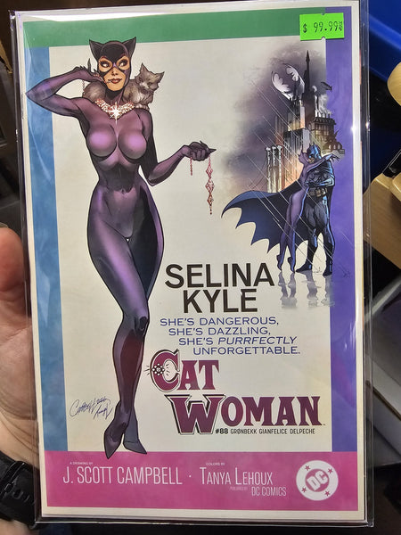Catwoman #88 JSC J Scott Campbell Exclusive Cover B Limited to only 3,000 Copies