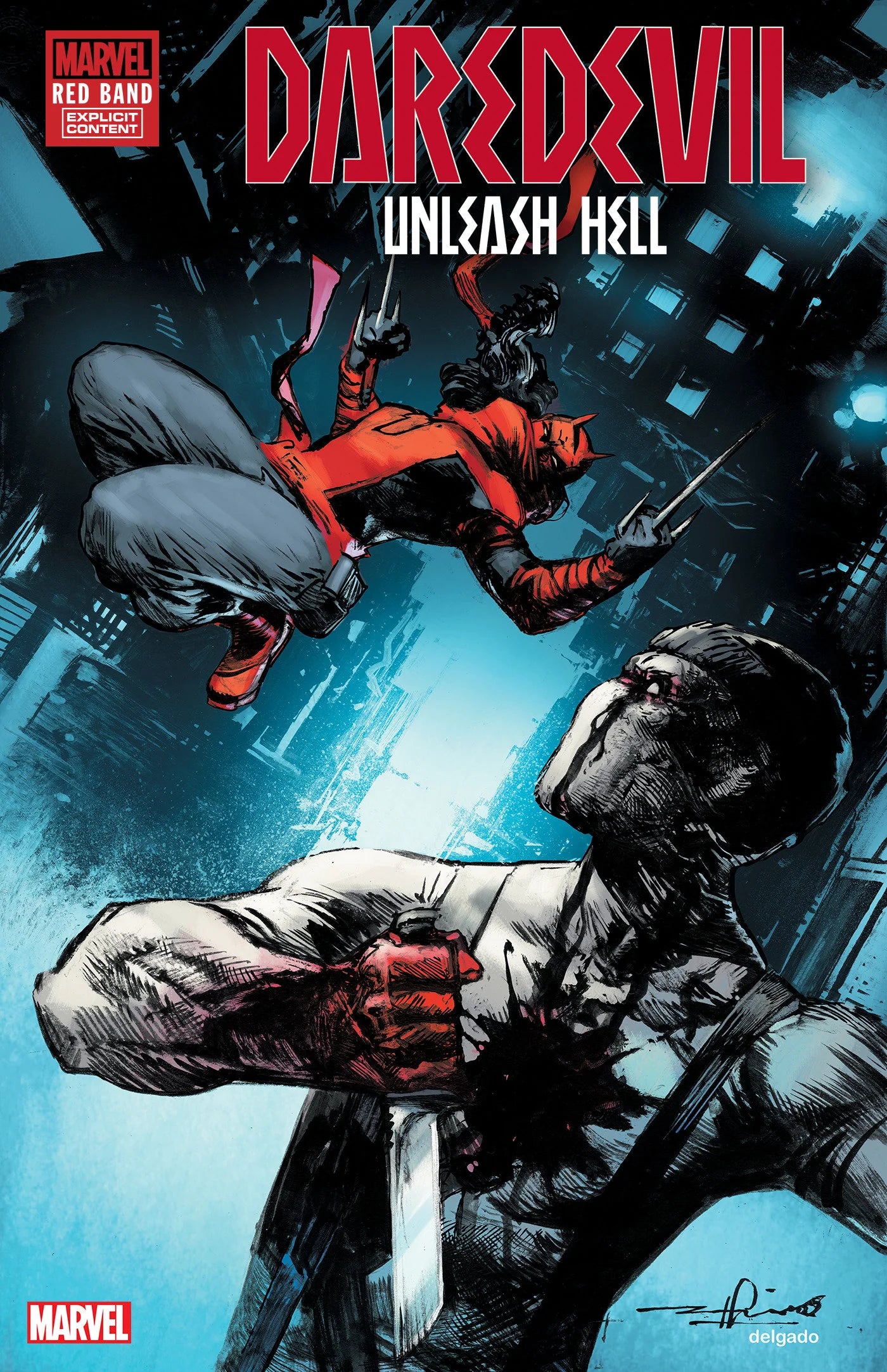 Daredevil Unleash Hell Red Band #2 Variant Polybag (Of 5)