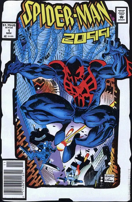 Spider-Man 2099 1 Toybiz Marvel Legends Variant [White Backrounds, RARE] FINE/VERY FINE Condition 7.0