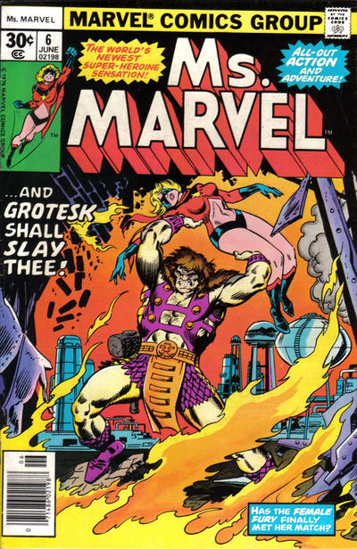 Ms. Marvel 1977 #6 30¢ - mid-grade - $6.99