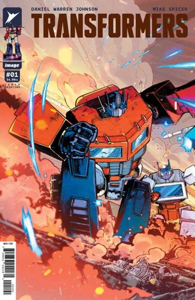 Transformers #1 Tenth Printing CVR I Andrei Bressan & Adriano Lucas Optimus Prime Connecting Variant