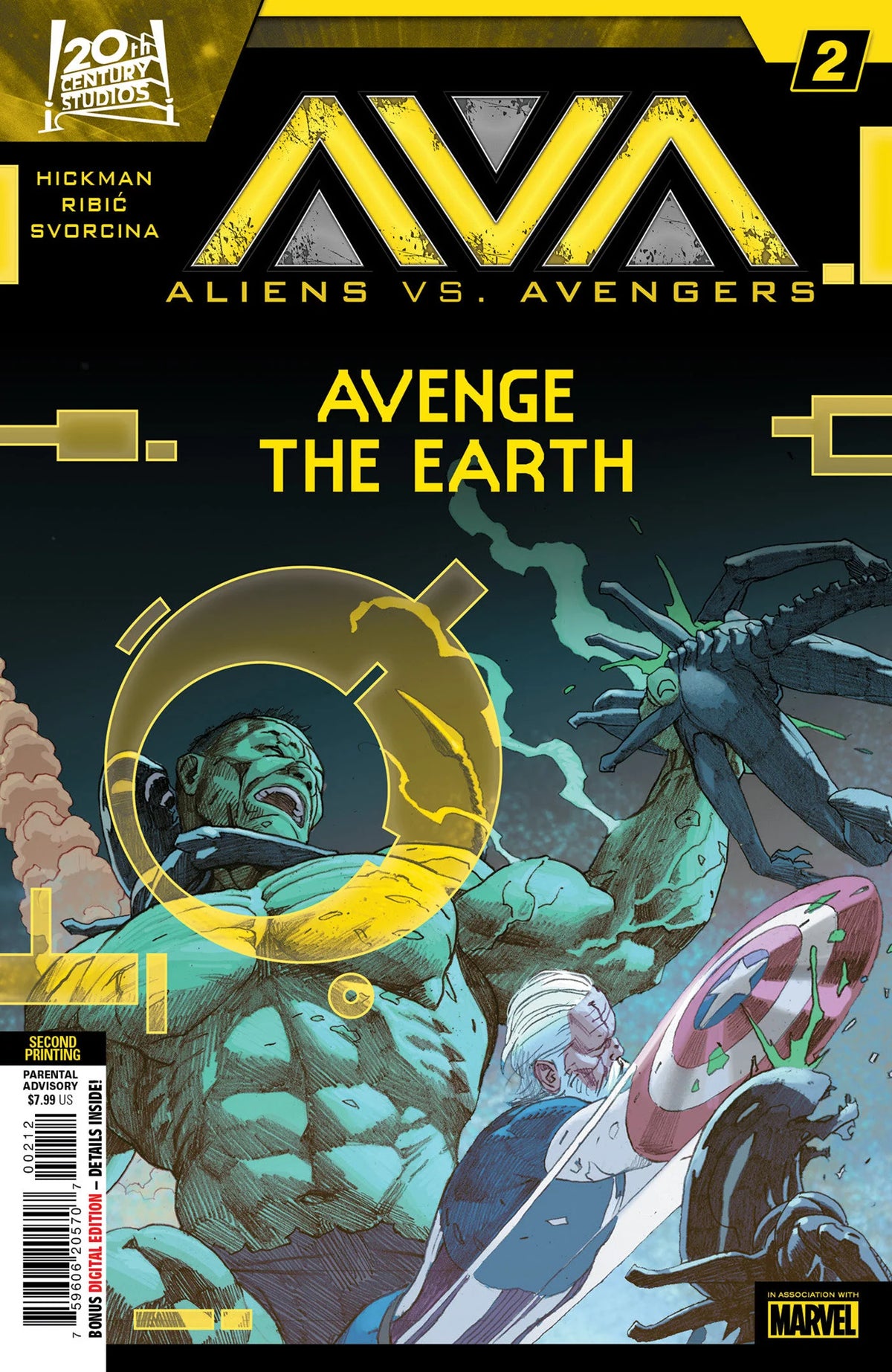 Aliens vs Avengers #2 Esad Ribic 2nd Print Variant