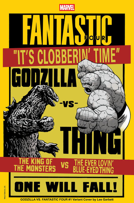 Godzilla vs. Fantastic Four #1 Lee Garbett Versus Variant 03/26/25