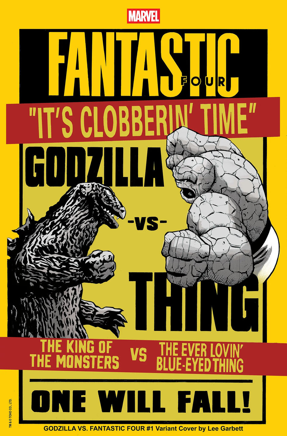 Godzilla vs. Fantastic Four #1 Lee Garbett Versus Variant 03/26/25