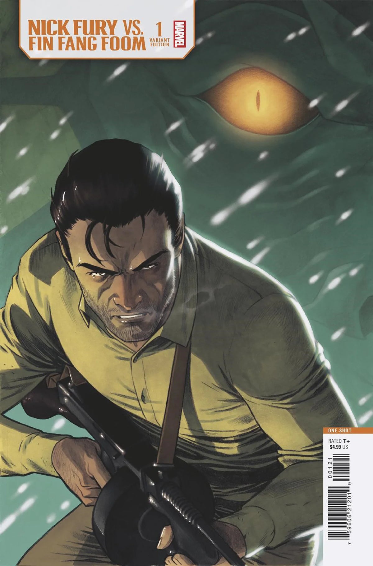 Nick Fury vs Fin Fang Foom #1 Elena Casagrande Variant