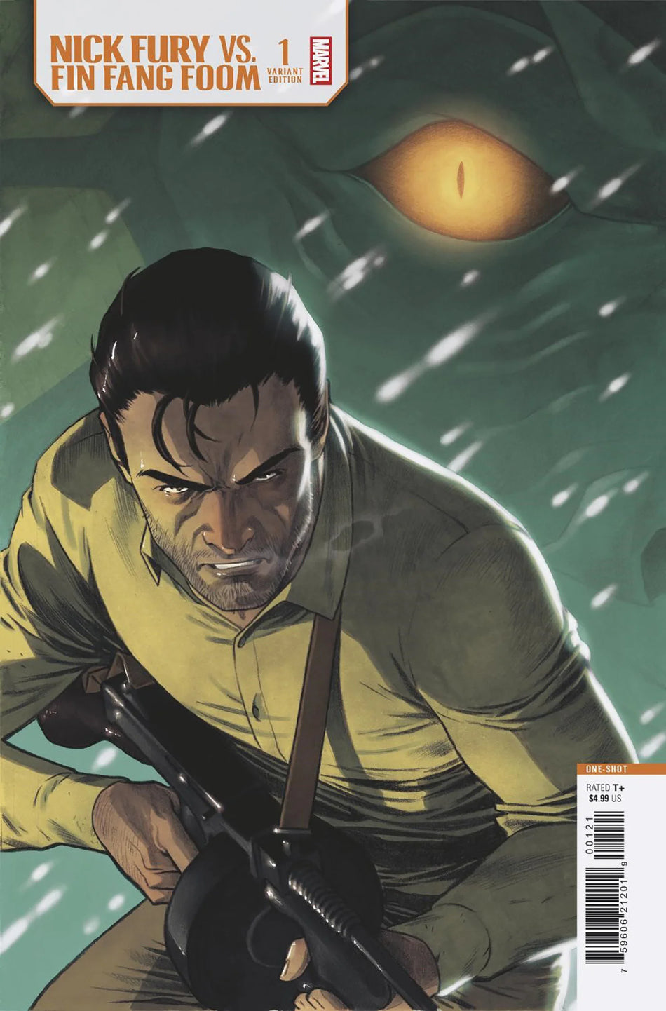 Nick Fury vs Fin Fang Foom #1 Elena Casagrande Variant