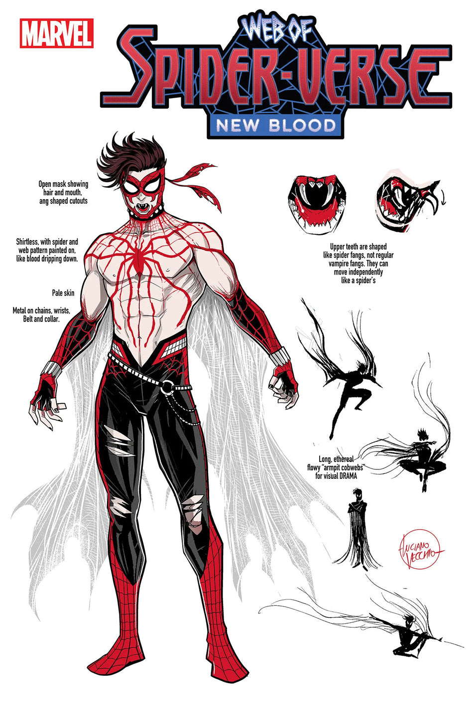 Web of Spider-Verse: New Blood #1 Luciano Vecchio 1:10 Design Variant
