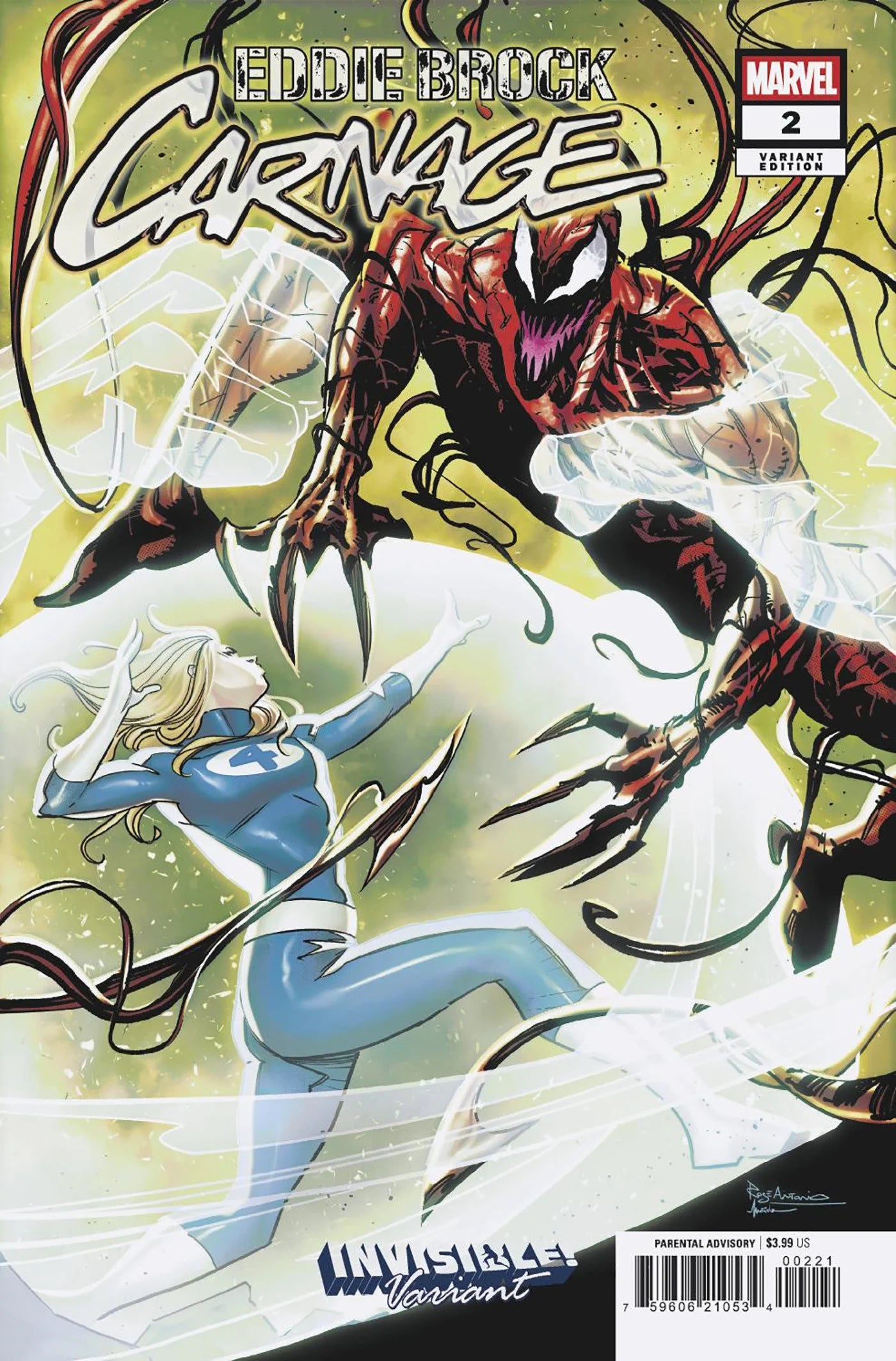 Eddie Brock: Carnage #2 Roge Antonio Invisible! Variant 03/19/25