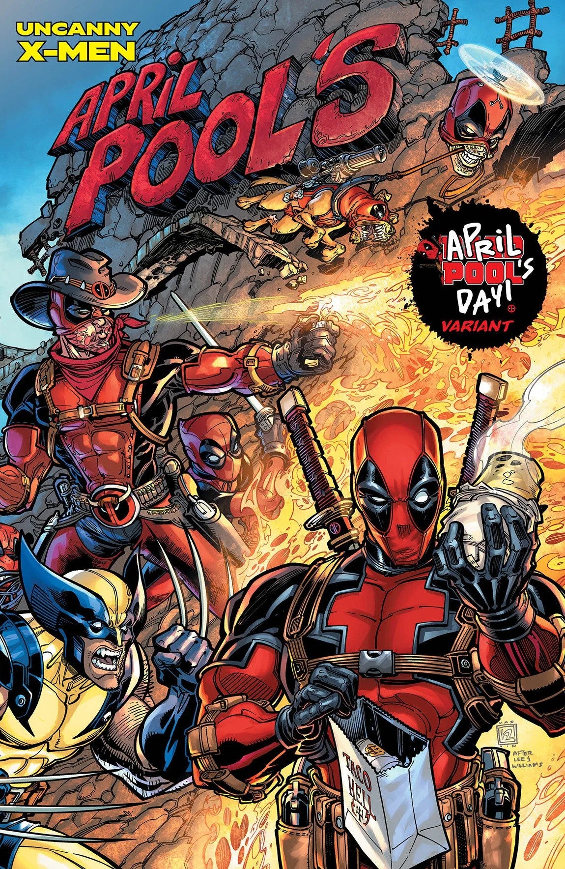 Uncanny X-Men #12 Chad Hardin April Pool's Day Wraparound Variant 03/26/25