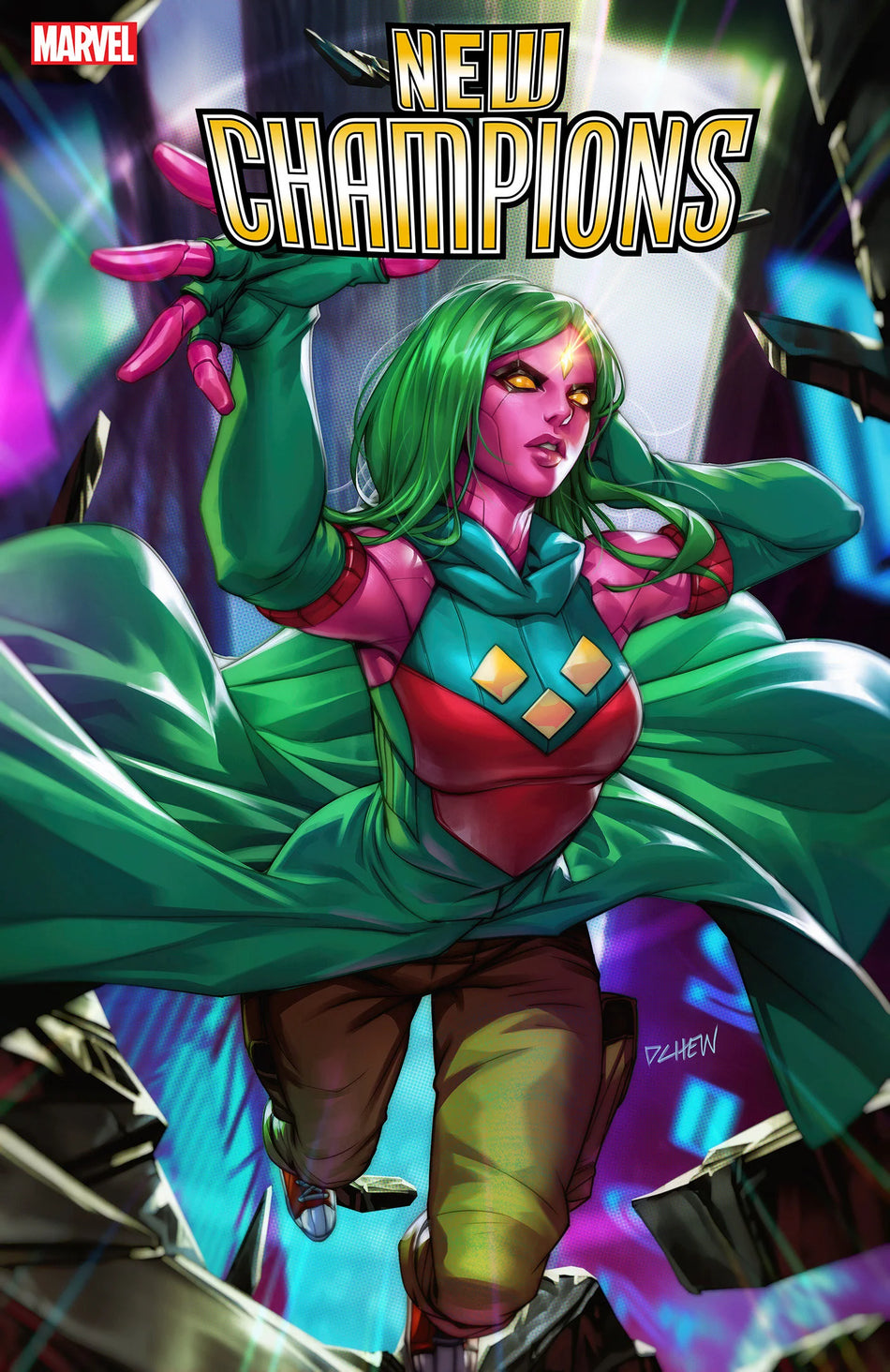 New Champions #3 Derrick Chew Viv Vision Variant 03/19/25