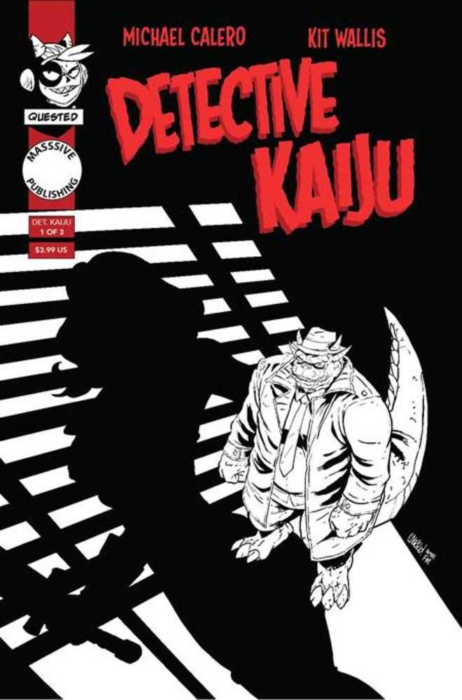 Detective Kaiju #1 CVR C Michael Calero Noir Homage Variant 05/28/25 (Of 4)