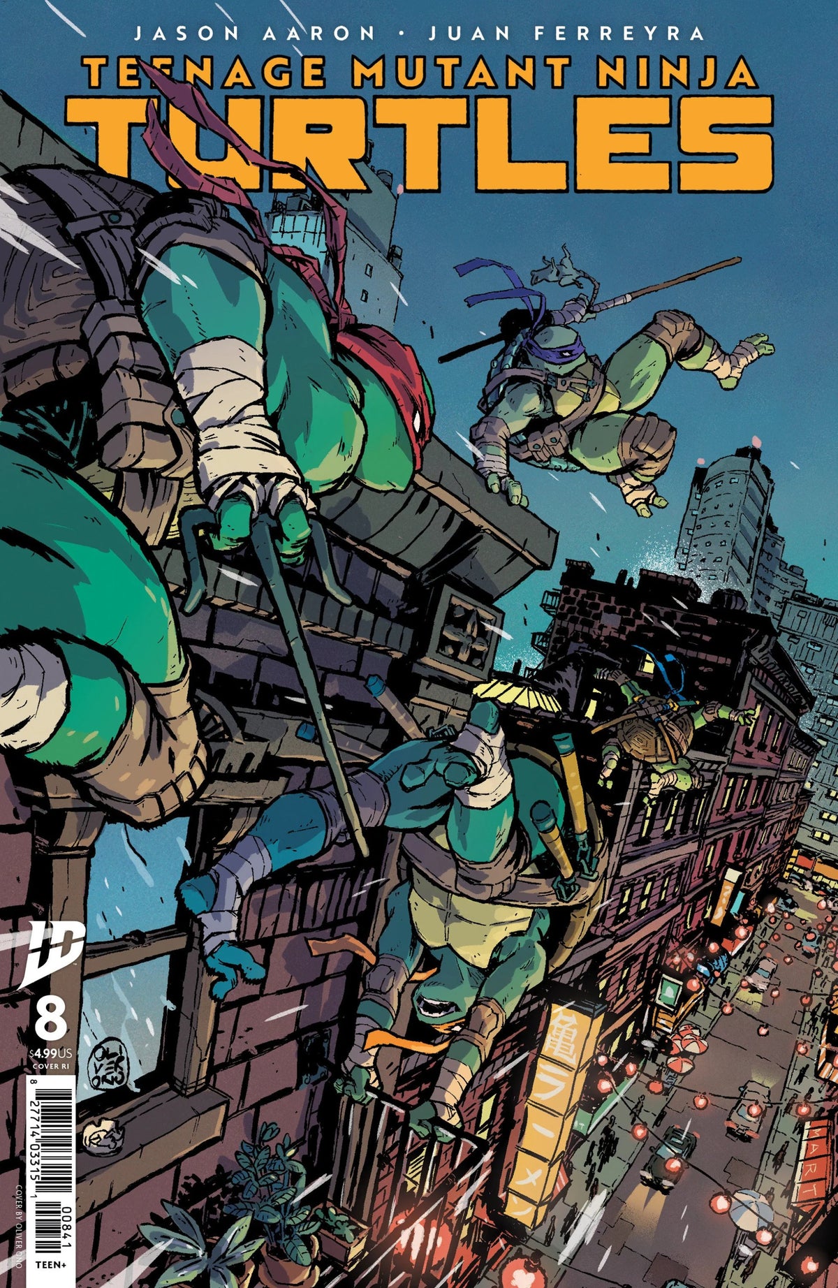 Teenage Mutant Ninja Turtles #8 1:10 Ono Ratio Variant 04/16/25