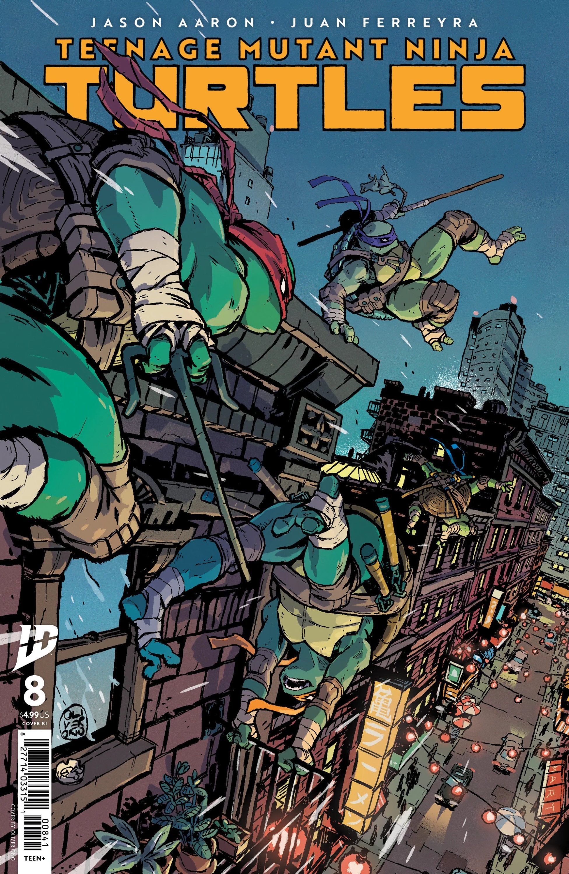 Teenage Mutant Ninja Turtles #8 1:10 Ono Ratio Variant 04/16/25