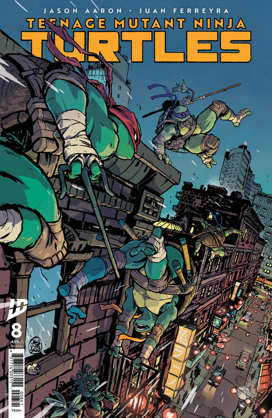 Teenage Mutant Ninja Turtles #8 1:10 Ono Ratio Variant 04/16/25
