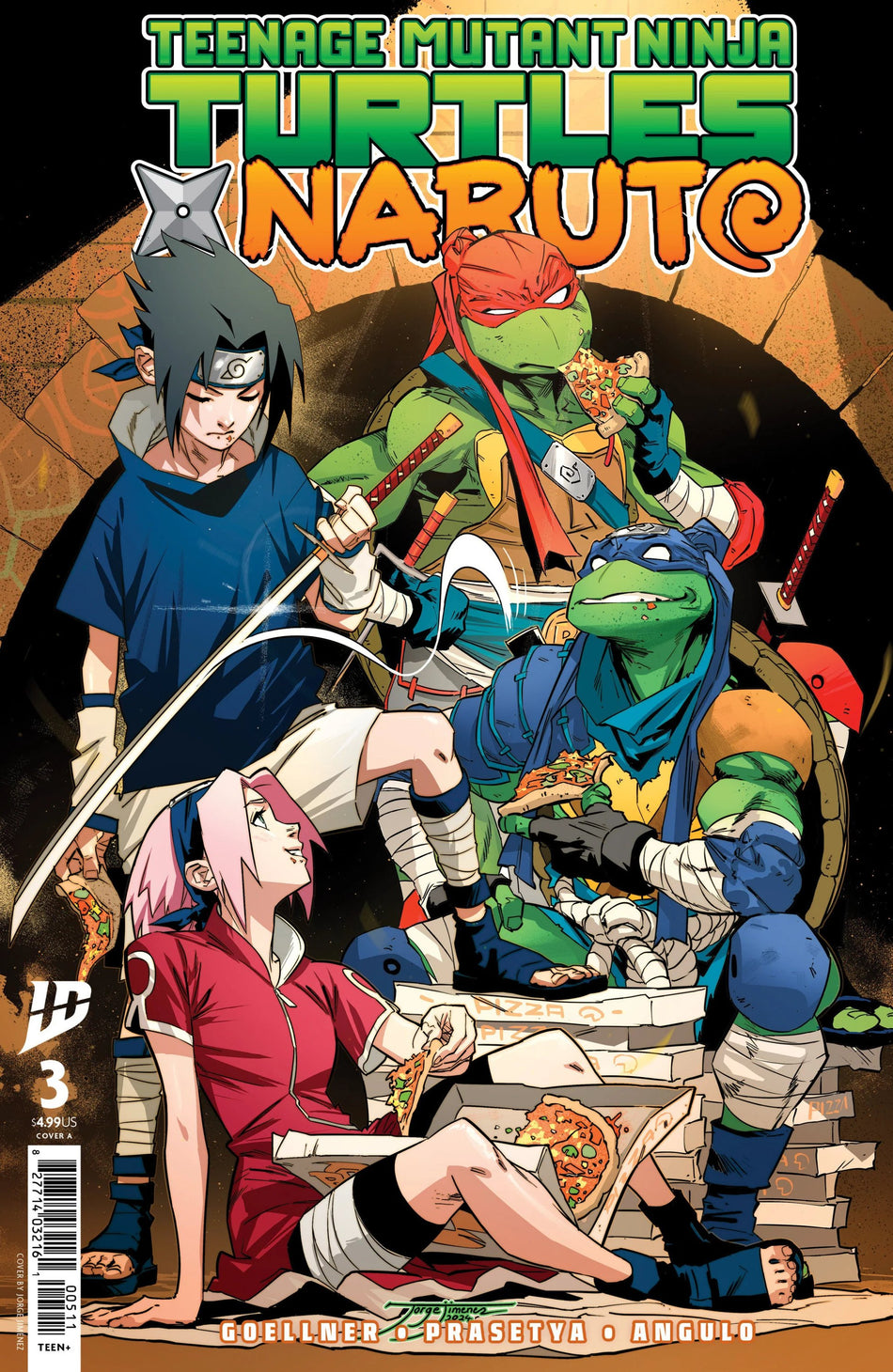 Teenage Mutant Ninja Turtles X Naruto #3 CVR A Jimenez 03/26/25