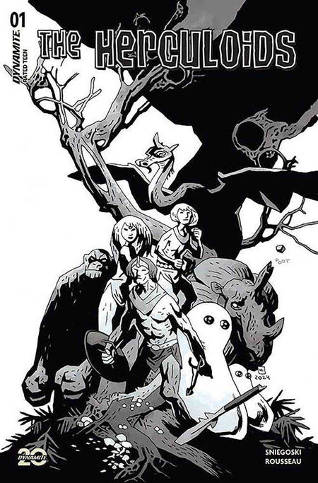 Herculoids #1 CVR ZE 1:10 FOC Variant Edition Mignola Line Art
